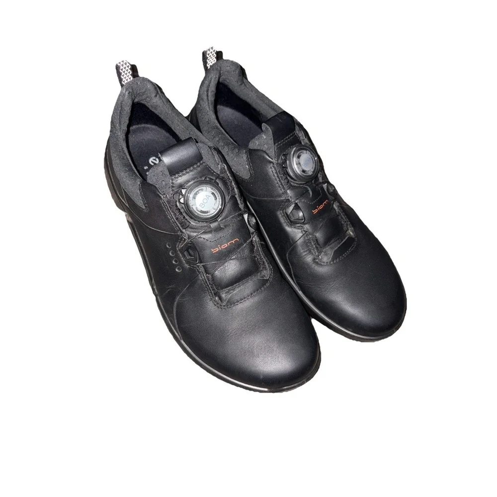 ECCO Biom H4 BOA GTX Waterproof Womens Golf Shoes Black Size 8- 8.5 / 39 EUC